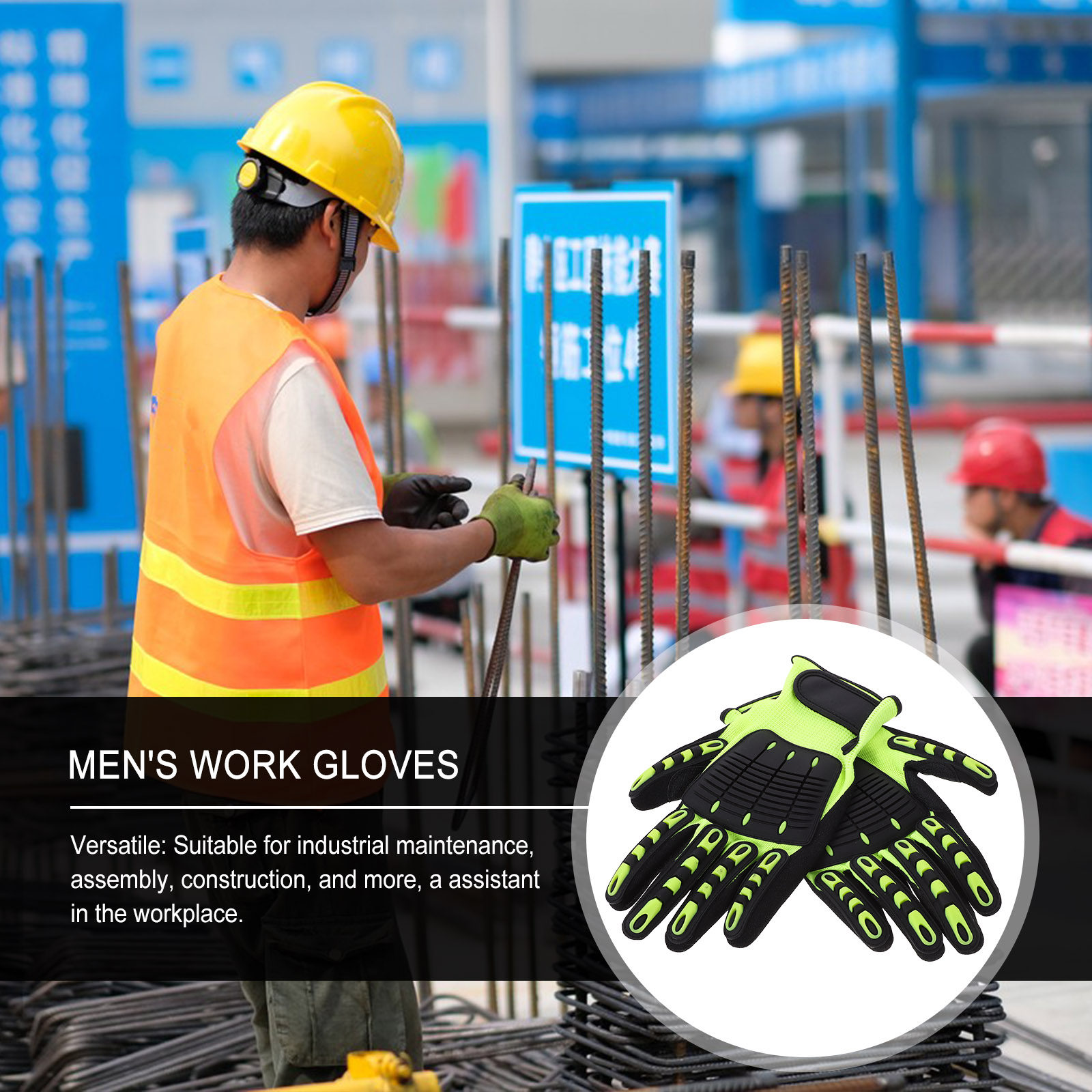 1Pair Protective Work Gloves A - đánh giá và giá Work Glove Impact
