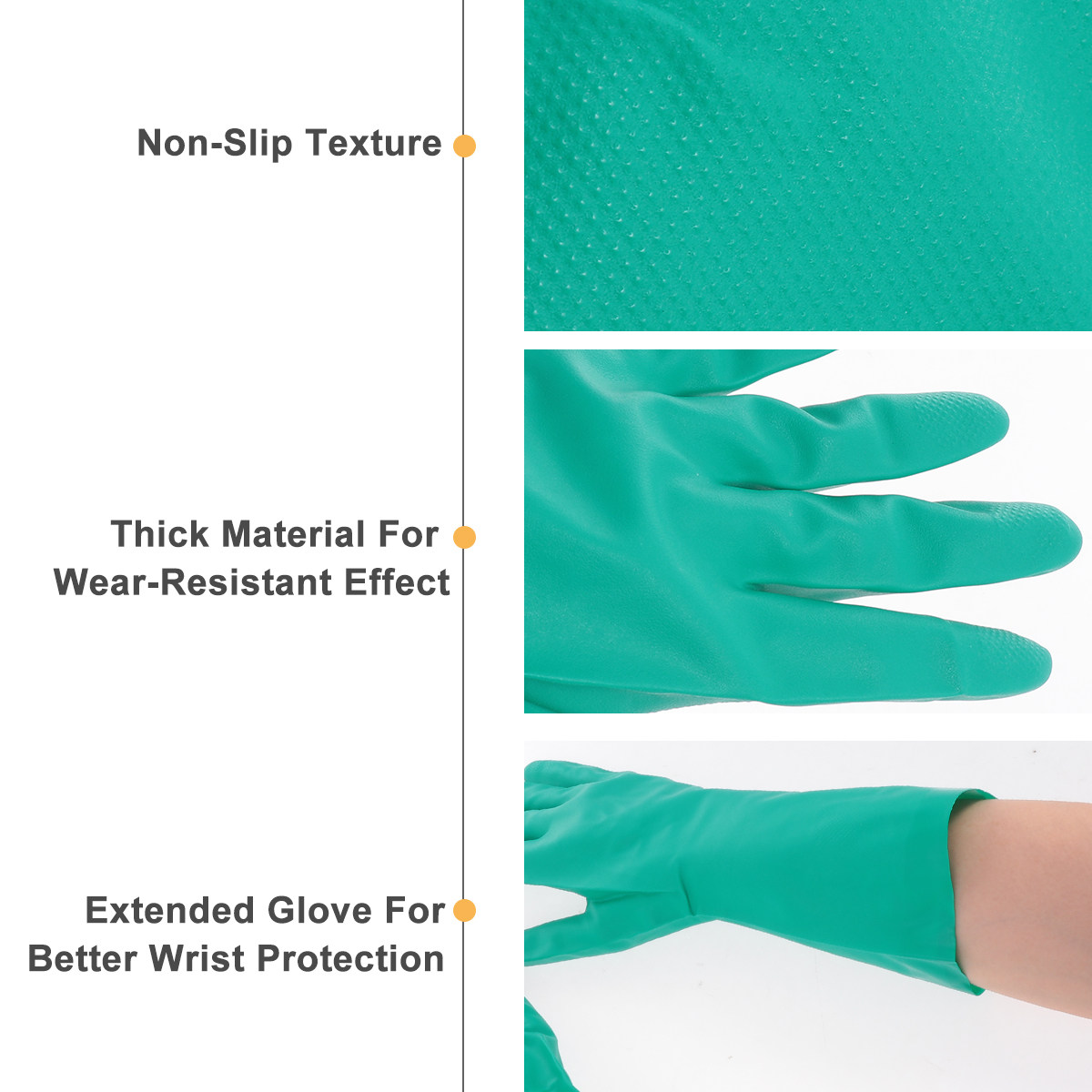 1Pairs Waterproof Dishwashing  - đánh giá và giá Dish Glove Rubber