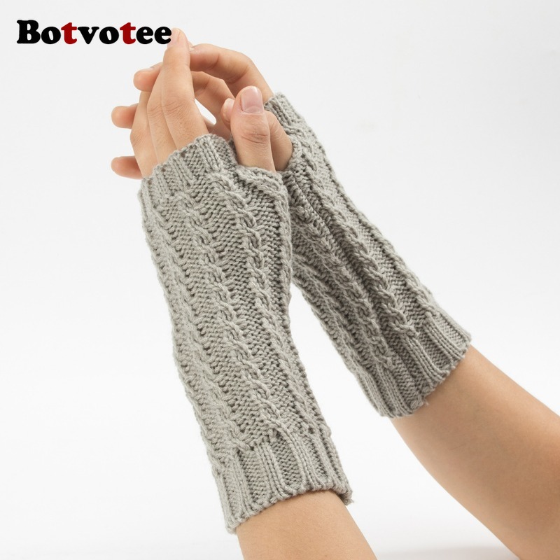Botvotee Y2k Half Finger Winte - đánh giá và giá Fingerless Glove Knit