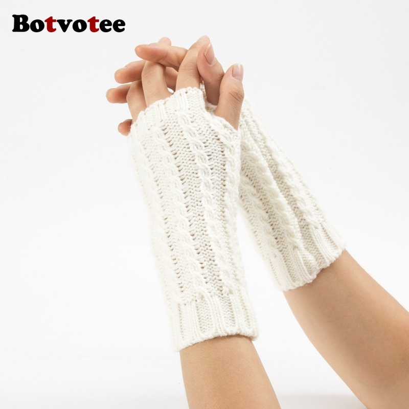 Botvotee Y2k Half Finger Winte - đánh giá và giá Fingerless Glove Knit